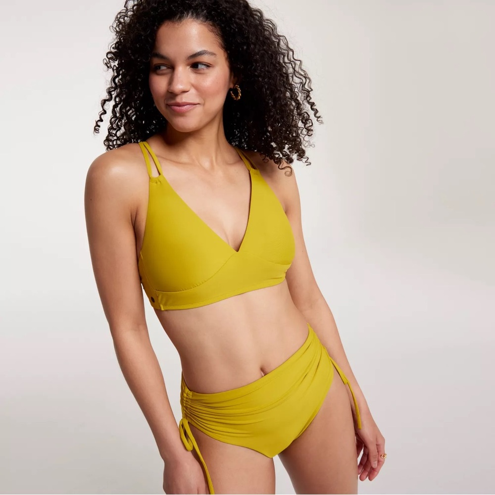 CALIA by Carrie Underwood Mustard Bikini Set XL